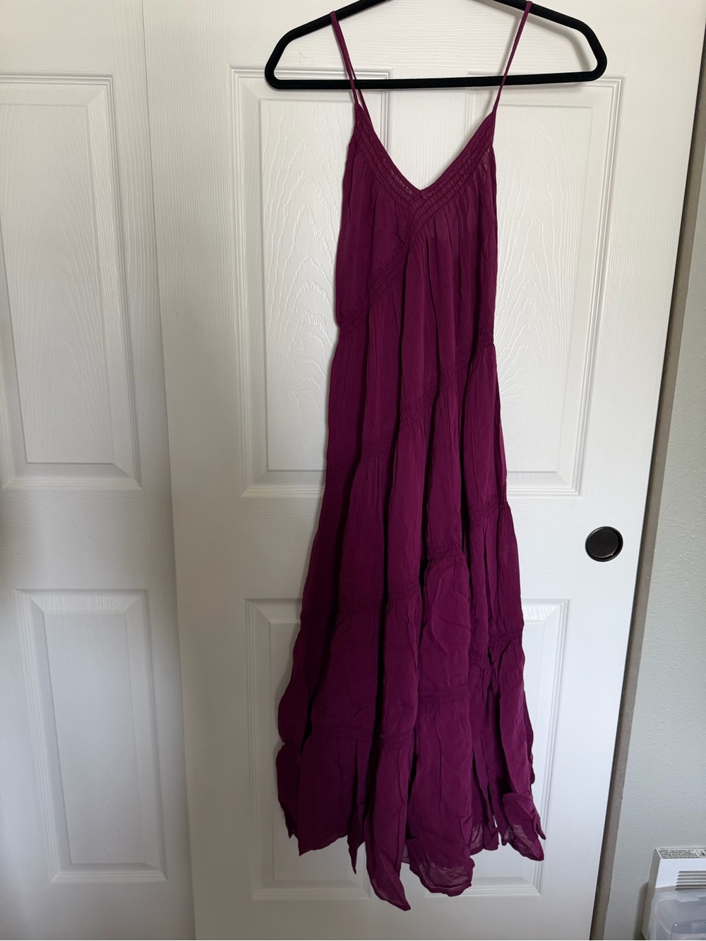 Free People Plum Backless Strappy Maxi Dress
